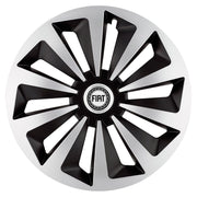 4 darabos Fox szürke-fekete R17 dísztárcsa készlet Fiat autókhoz