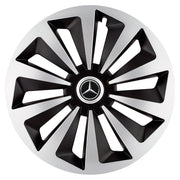 4 darabos Fox szürke-fekete R17-es dísztárcsa készlet Mercedes-Benz személygépkocsikhoz