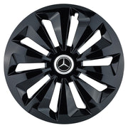 4 darabos Fox fekete keréktárcsa készlet R14 Mercedes-Benz kompatibilis