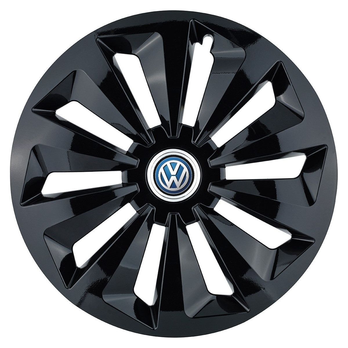 Set 4 capace roti Fox negru R15 Compatibil Cu Volkswagen