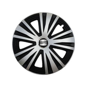 Set 4 capace roti Glory Gri-Negru R14, Compatibil Cu Seat