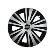 Set 4 capace roti Glory Gri-Negru R15, Compatibil Cu Audi