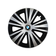 4 db-os Glory szürke-fekete R15 kerékborítás készlet, BMW-vel kompatibilis