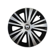 Set 4 capace roti Glory Gri-Negru R15, Compatibil Cu Dacia