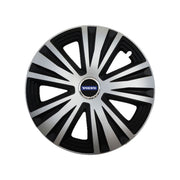 Set 4 capace roti Glory Gri-Negru R15, Compatibil Cu Volvo