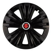 Set 4 capace roti Glory negru R15 Compatibil Cu Suzuki