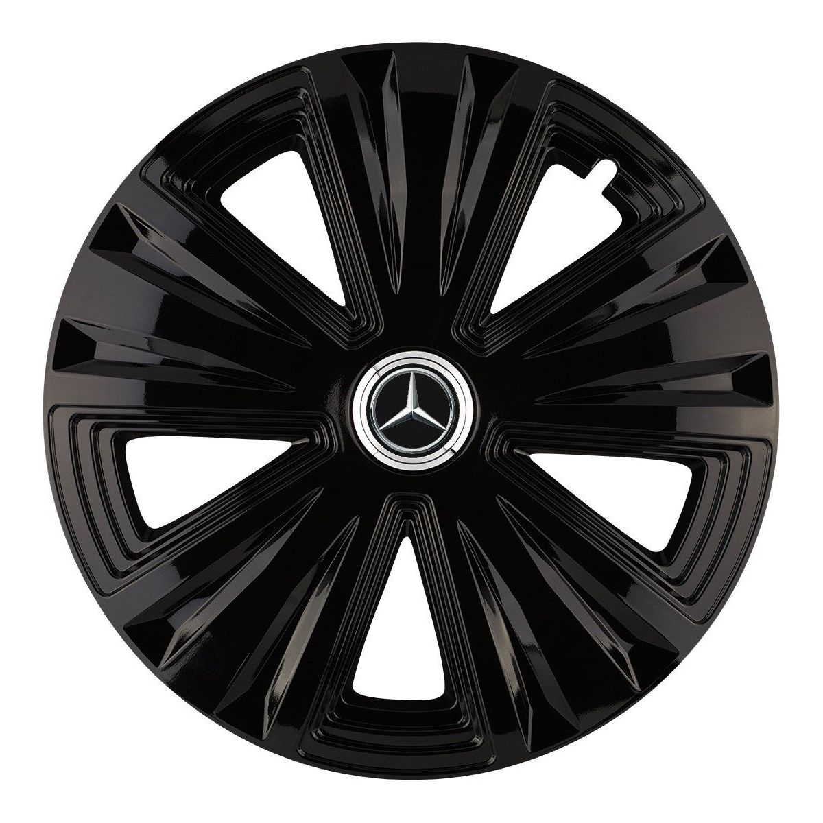 Set 4 capace roti Glory negru R16 Compatibil Cu Mercedes-Benz