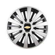 4 db-os szürke színű krómozott gyűrűs R16 dísztárcsa készlet Chevrolet autókhoz