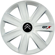 4 db-os GTX fehér kerékszett R15, Citroën kompatibilis