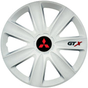4 db-os GTX fehér kerékszett R16-os autókhoz, Mitsubishi-kompatibilis