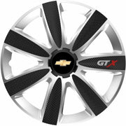 4 db-os GTX karbon kerékszett szürke-fekete R15, Chevrolet-hez