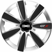 4 db-os GTX Karbon Kerékagy Szett Szürke-Fekete R15, Új Dacia Autókhoz