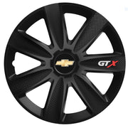 4 db-os GTX karbon fekete kerékszett R14-hez, Chevrolethez