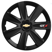 4 db-os GTX karbon fekete kerékszett R16-os Chevrolet-hez