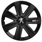 4 db-os GTX karbon fekete kerékszett R17 Peugeot-hoz