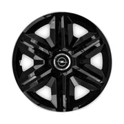 Set 4 capace roti hubcaps fast black R14 Compatibil Cu Opel