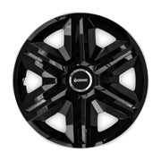 Set 4 capace roti Hubcaps fast black R15 Compatibil Cu Daewoo
