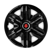 Set 4 capace roti hubcaps fast black R16 Compatibil Cu Suzuki