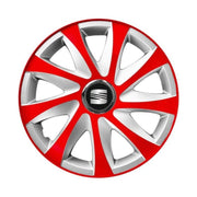 Set 4 capace roti 16 inchi R16 Drift Rosu-Gri, Compatibil cu Seat
