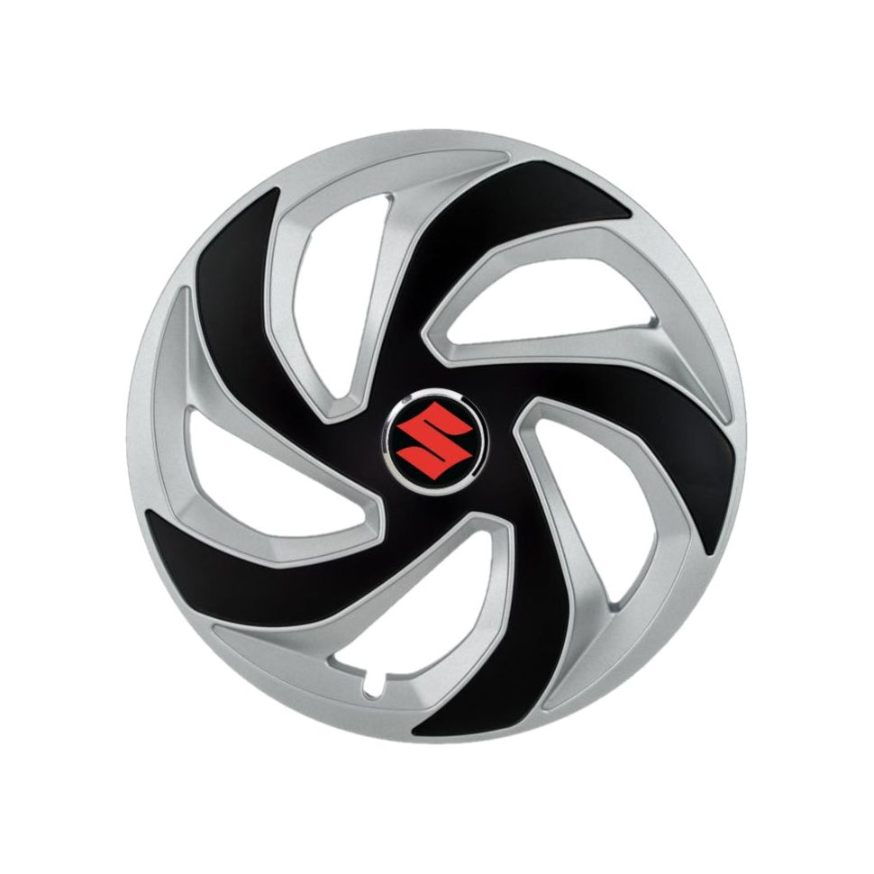 Set 4 capace roti Rex Gri-Negru R16 pentru gama auto Suzuki