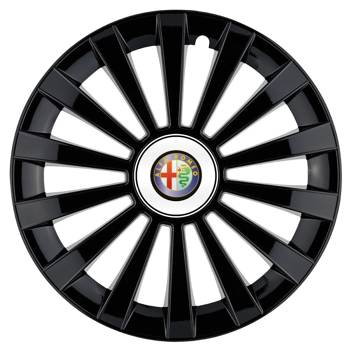 Set 4 capace roti Meridian negru R14 Compatibil Cu Alfa Romeo