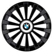 4 darabos Meridian fekete R15 dísztárcsa készlet, BMW-vel kompatibilis