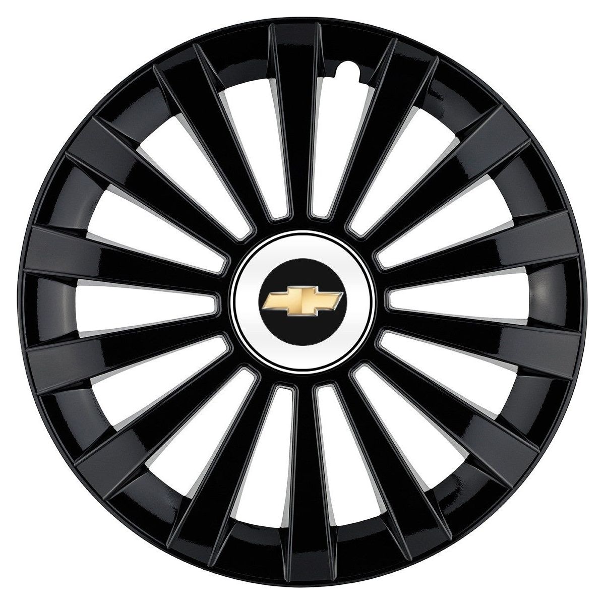 Set 4 capace roti Meridian negru R15 Compatibil Cu Chevrolet