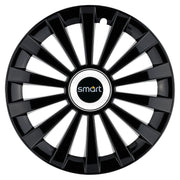 Set 4 capace roti Meridian negru R15 Compatibil Cu Smart