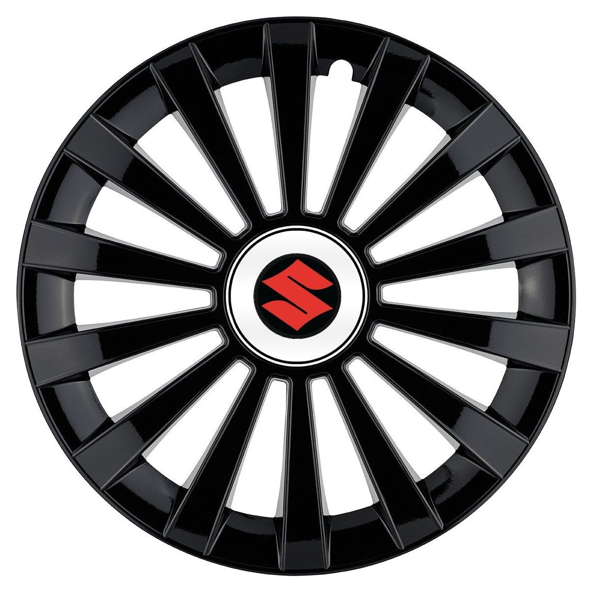 Set 4 capace roti Meridian negru R15 Compatibil Cu Suzuki