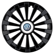 Set 4 capace roti Meridian negru R15 Compatibil Cu Volkswagen