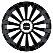 Set 4 capace roti Meridian negru R15 Compatibil Cu Volvo