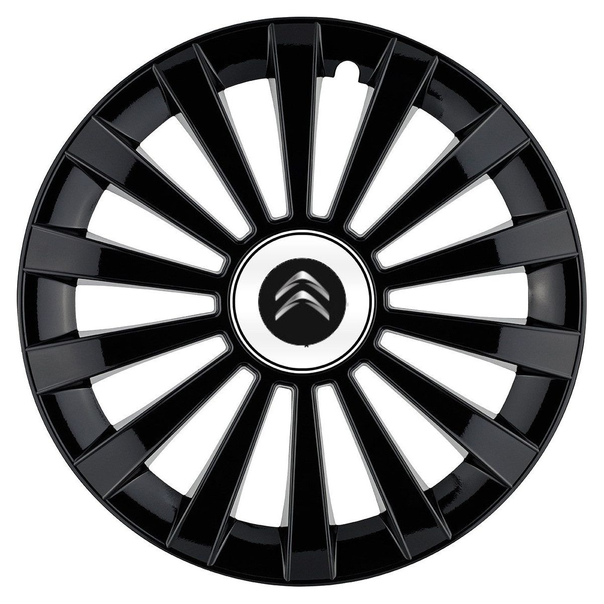 Set 4 capace roti Meridian negru R16 Compatibil Cu Citroen