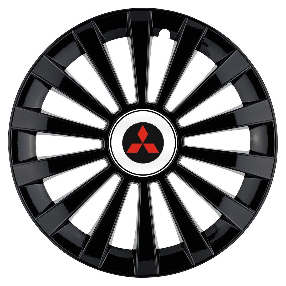 Set 4 capace roti Meridian negru R16 Compatibil Cu Mitsubishi