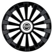 Set 4 capace roti Meridian negru R16 Compatibil Cu Nissan