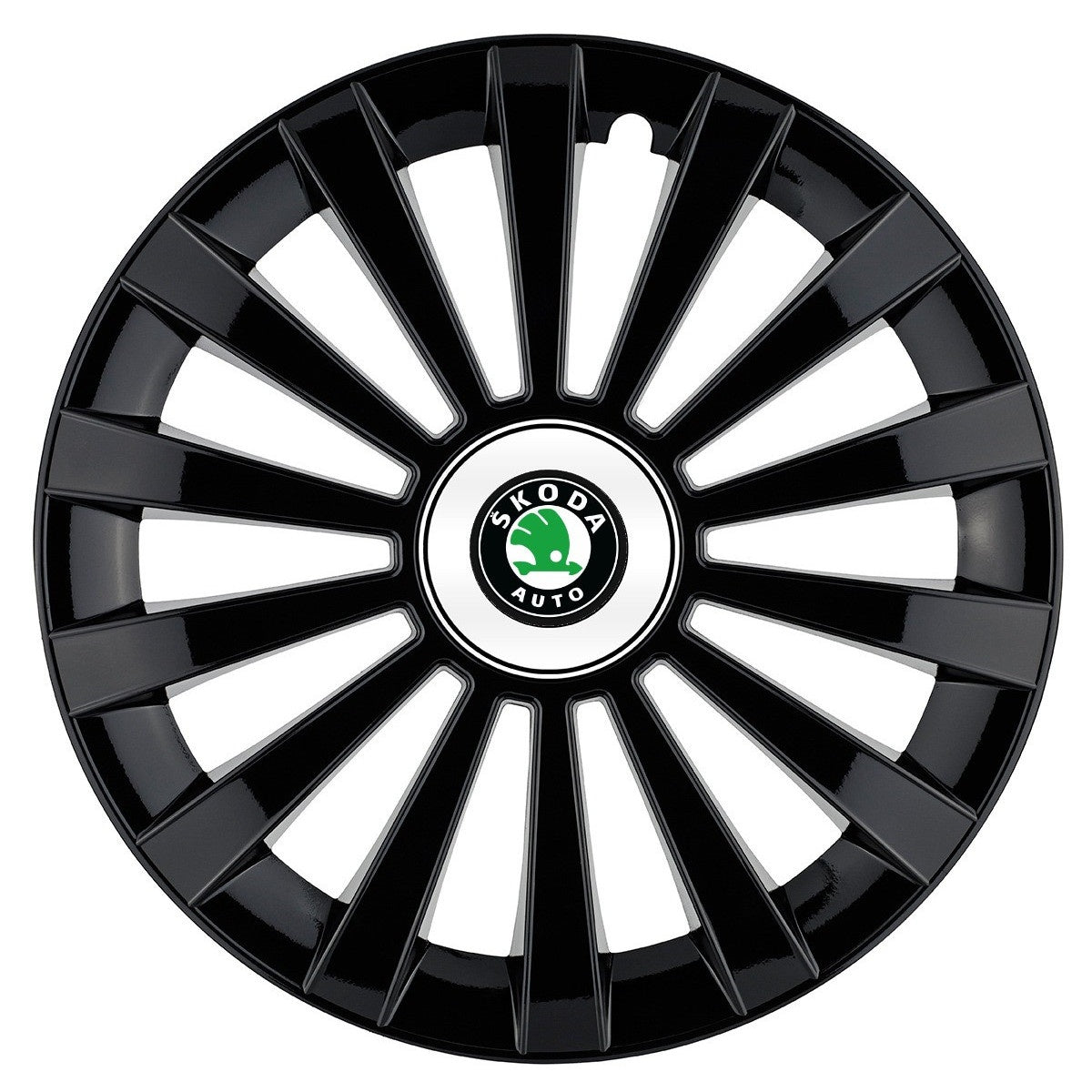 Set 4 capace roti Meridian negru R16 Compatibil Cu Skoda