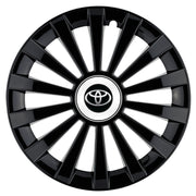 Set 4 capace roti Meridian negru R16 Compatibil Cu Toyota