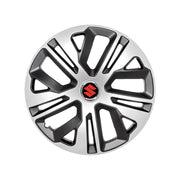 Set 4 Capace Roti, model 14 Inchi (R14)  Raven Gri-Negru, Compatibile Cu Suzuki