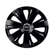 Set 4 capace roti Negre Cu Inel Cromat Energy R16 Compatibil Cu Audi