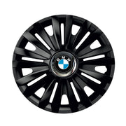 Set 4 capace roti Negre Cu Inel Cromat Royal R16 Compatibil Cu BMW