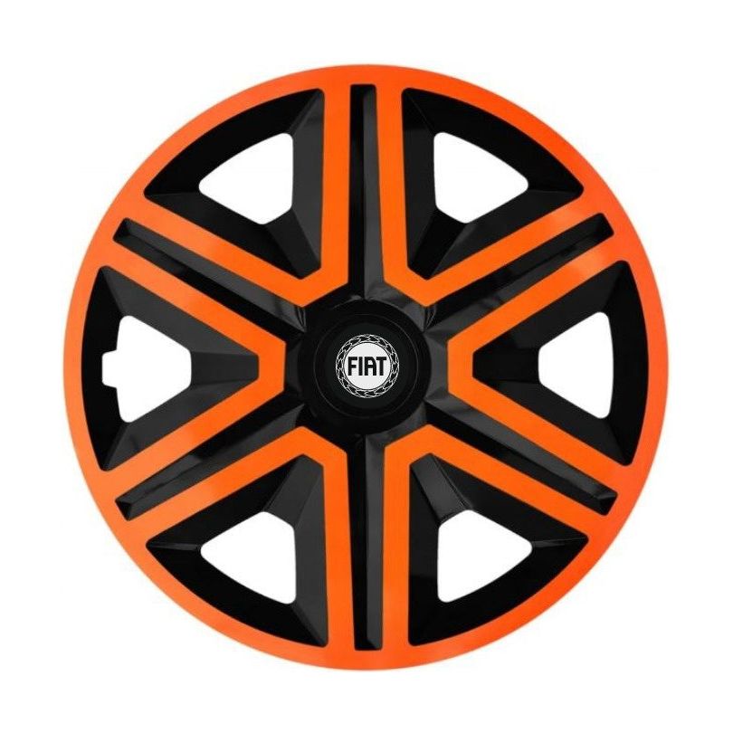 Set 4 capace roti Orange R15 Compatibil Cu Fiat