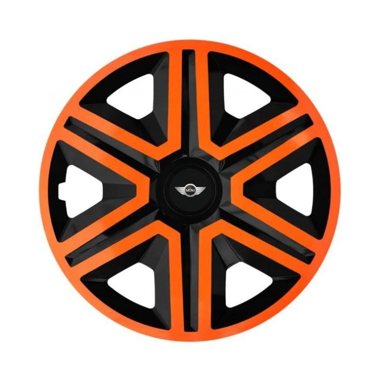 Set 4 capace roti Orange R15 Compatibil Cu Mini Cooper