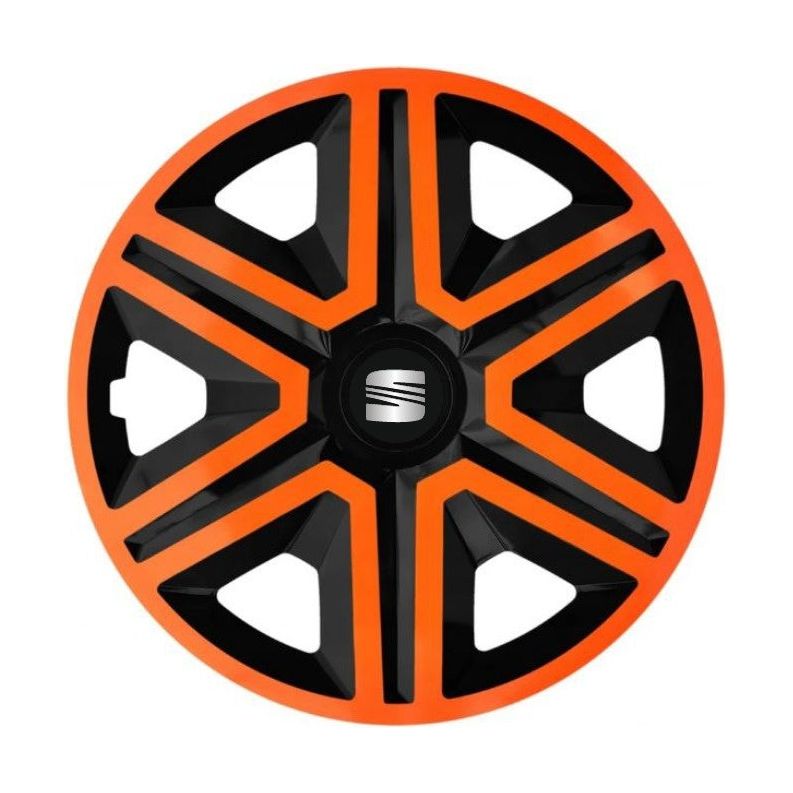 Set 4 capace roti Orange R15 Compatibil Cu Seat