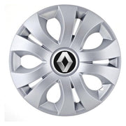 Set 4 Capace Roti, potrivite jantelor de R14, Compatibil Cu Renault, model top crom
