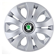 Set 4 Capace Roti, potrivite jantelor de R14, Compatibil Cu Skoda, model top crom