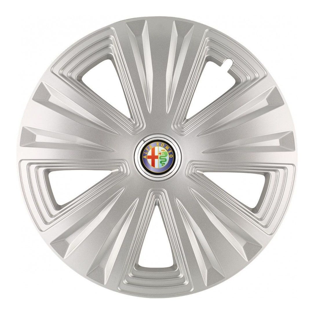 Set 4 Capace Roti, potrivite jantelor de R14, pentru Alfa Romeo, model glory Gri