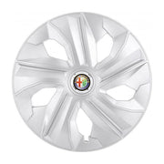 Set 4 Capace Roti, potrivite jantelor de R14, pentru Alfa Romeo, model luna cromat