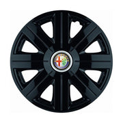 Set 4 Capace Roti, potrivite jantelor de R14, pentru Alfa Romeo, model Cosmos Negru