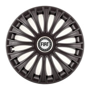 Set 4 Capace Roti, potrivite jantelor de R14, pentru Fiat, model dino Negru
