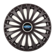 Set 4 Capace Roti, potrivite jantelor de R14, pentru Ford, model dino Negru