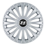 Set 4 Capace Roti, potrivite jantelor de R14, pentru Hyundai, model dino cromat